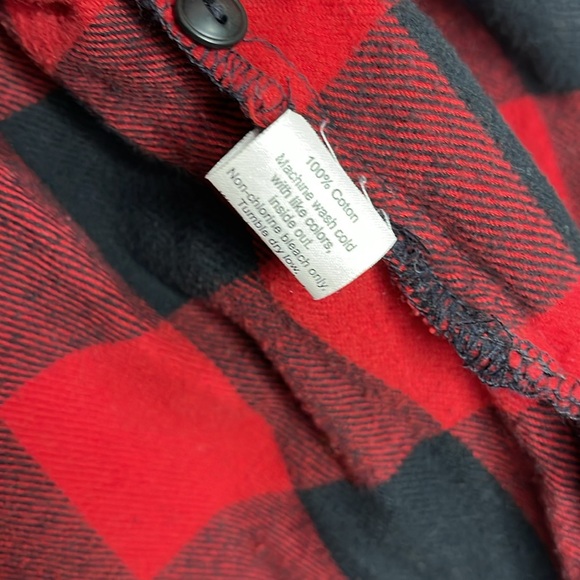 Buffalo plaid Madewell oversized flannel size XS ￼ - Picture 5 of 5